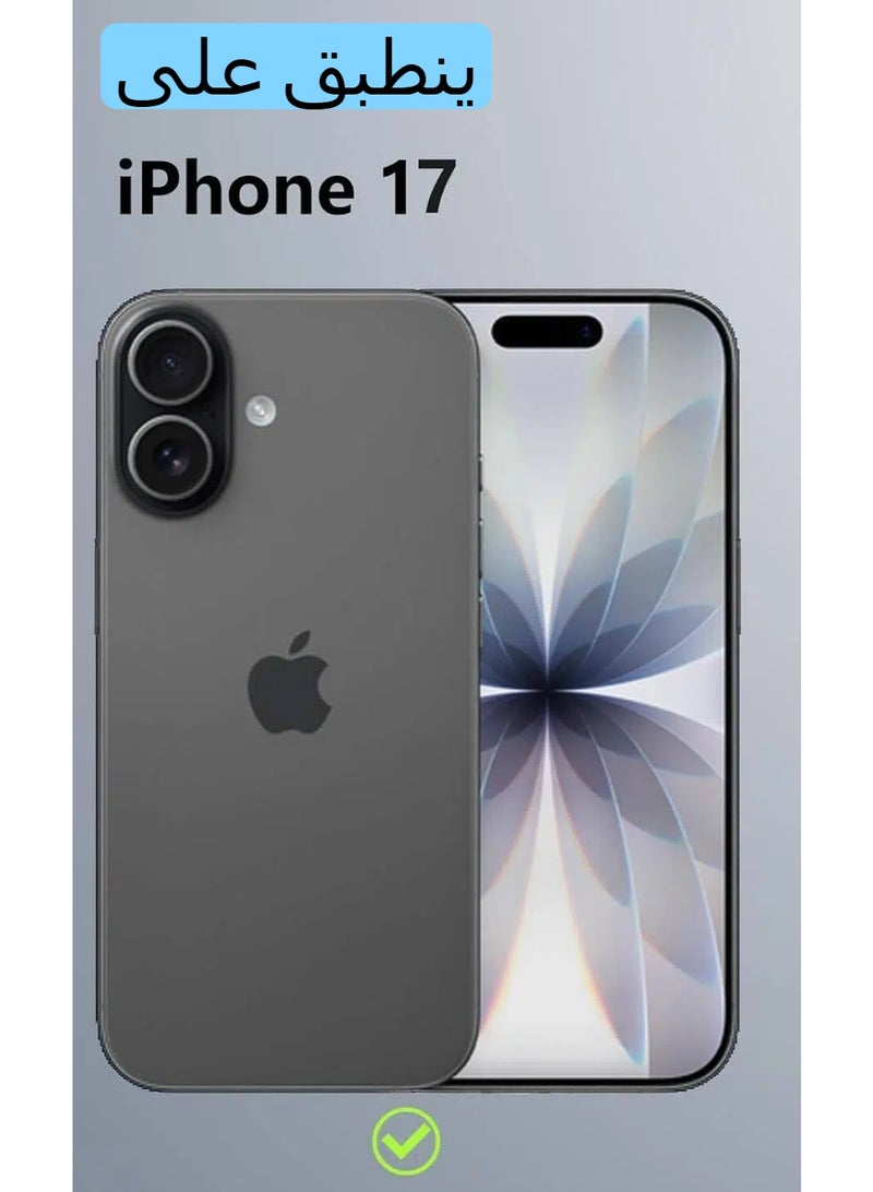 LR Nexus IPhone17 frosted black transparent mobile phone case | Give a mobile phone film. - Image 2